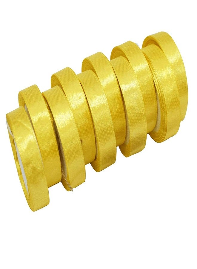 ProKart Craft Satin Ribbon for Decoration, Gift Wrapping, and Other Multi-Purpose Use (Pack of 5, Colour:- Multi- Colour, Size:- 0.25 Inch) 18 metres Approx (Green) - Image 5